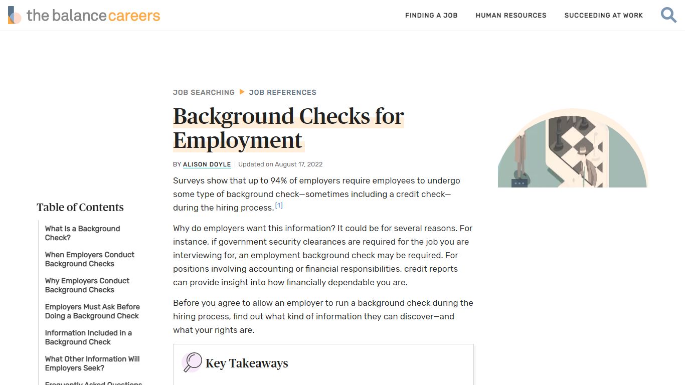 Background Checks for Employment - The Balance Careers