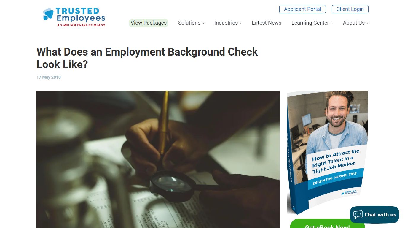 What Does an Employment Background Check Look Like? - Trusted Employees